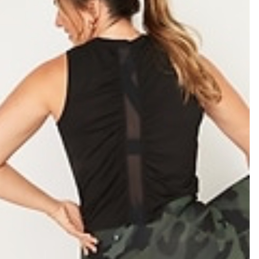 Old Navy Active Go-Dry mesh stripe tank